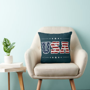 USA Throw Pillow