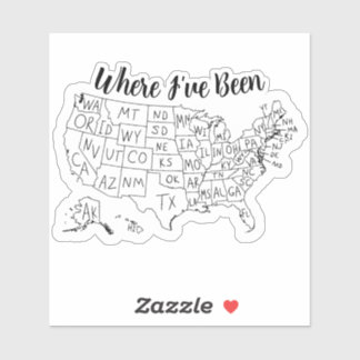 USA Travel Tracker Map Places Visited Coloring