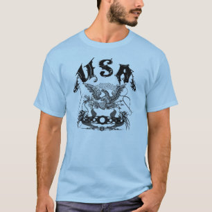 USA Tribal Blk T-Shirt
