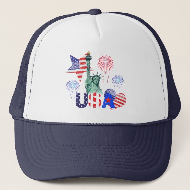 USA TRUCKER HAT (Front)