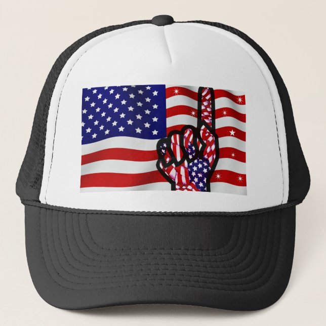 USA!_ TRUCKER HAT (Front)