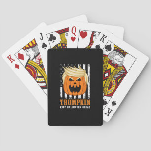 Usa Trumpkin Keep Halloween Great Funny Playing Cards