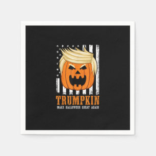 Usa Trumpkin Make Halloween Great Again Funny Napkin