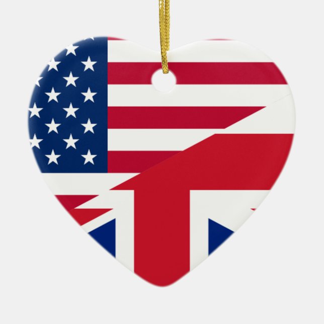 usa uk ceramic ornament (Front)