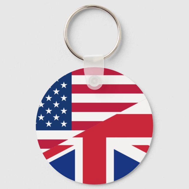 usa uk keychain (Front)