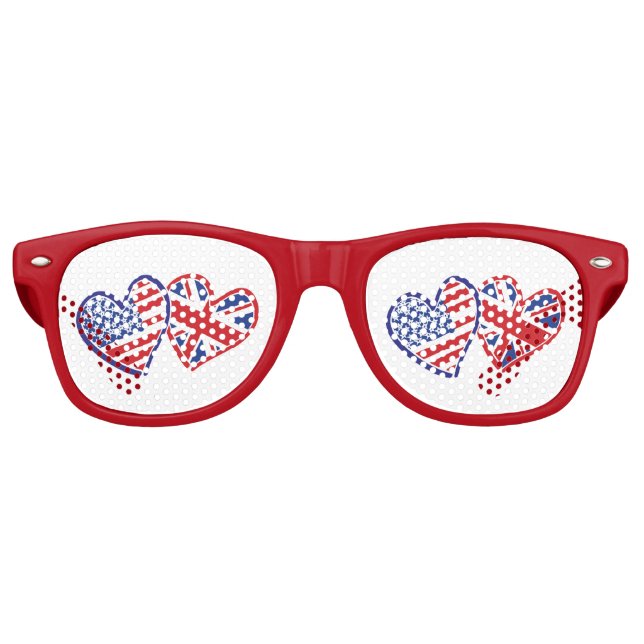 USA---UK-Love Retro Sunglasses (Front)