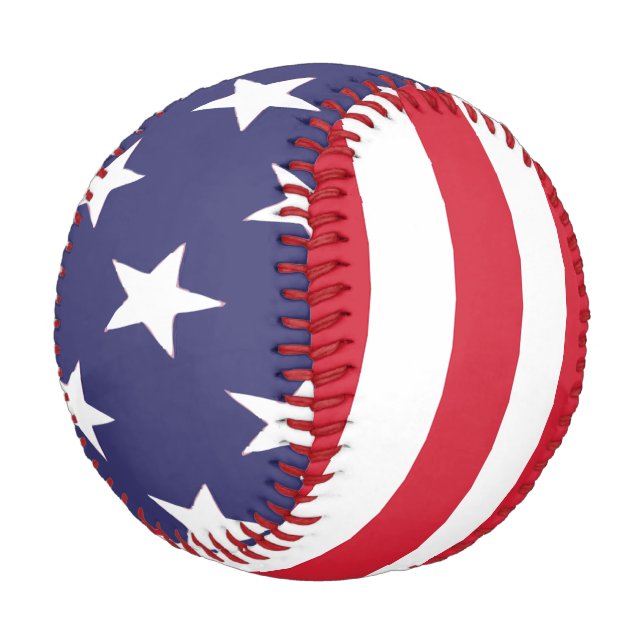 USA United States American Flag Baseball (Angled)