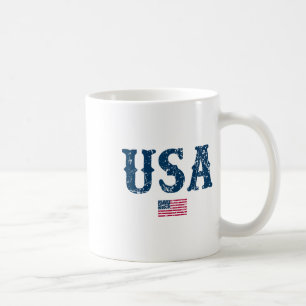 Usa United States Of America American Flag July 4t Coffee Mug