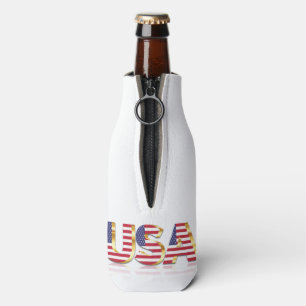 USA - United States of America - Flag -  Bottle Cooler