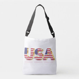 USA - United States of America - Flag - Patriotic Crossbody Bag