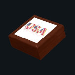 USA - United States of America - Flag - Patriotic  Gift Box<br><div class="desc">USA - United States of America - Flag - Patriotic - independence day - July 4th - Customizable - Choose / Add Your Unique Text / Colour / Image - Make Your Special Gift - Resize and move or remove and add elements / image with customization tool. You can also...</div>