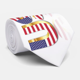 USA - United States of America - Flag - Patriotic  Tie