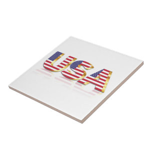 USA - United States of America - Flag - Patriotic  Tile