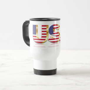 USA - United States of America - Flag - Patriotic Travel Mug
