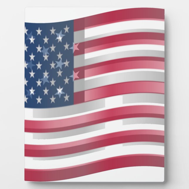 USA Unites: Stripes & Stars in Bold Design Plaque (Front)