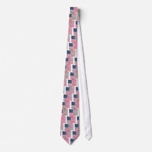 USA Unites: Stripes & Stars in Bold Design Tie