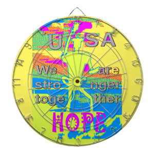 USA Unity Design: Hope and Strength Dartboard