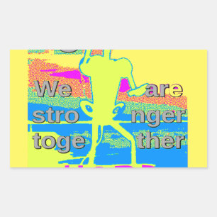 USA Unity Design: Hope and Strength Sticker