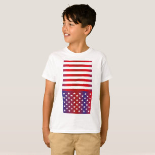 USA/USA FLAG Text Style BARNA by MASANSER T-Shirt