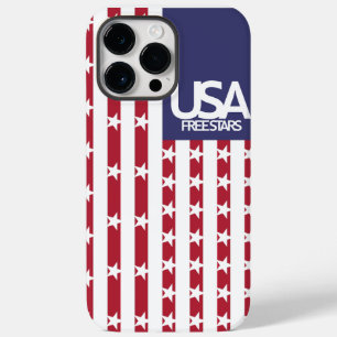 USA/USA FREE STARS FLAG BY MASANSER PIXELAT Case-Mate iPhone 14 PRO MAX CASE