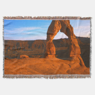 USA, Utah, Arches National Park, Delicate Arch Throw Blanket