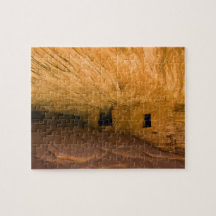USA, Utah, Cedar Mesa, Mule Canyon. Sandstone Jigsaw Puzzle
