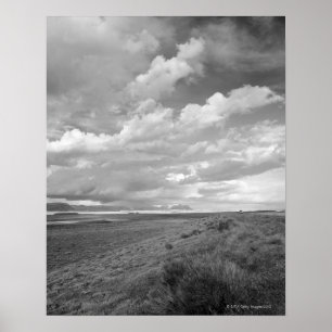 USA, Utah, Clouds over landscape Poster