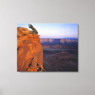 USA, Utah, Dead Horse Point SP. Late light turns Canvas Print