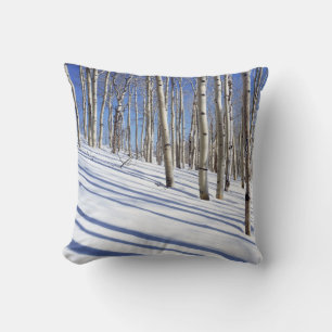 USA, Utah, Dixie National Forest, Aspen Grove Throw Pillow