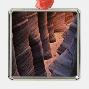 USA, Utah, Escalante. Repeating sandstone Metal Ornament