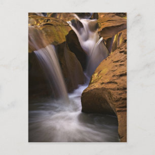 USA, Utah, Escalante Wilderness. Waterfall in 2 Postcard