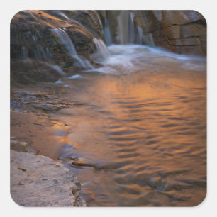USA, Utah, Escalante Wilderness. Waterfall in Square Sticker
