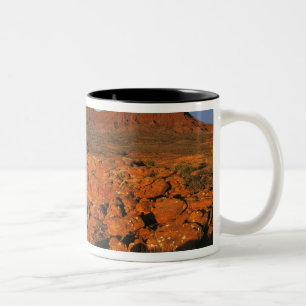 USA, Utah, Monument Valley. Sunset light Two-Tone Coffee Mug