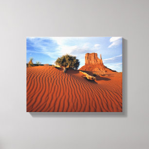 USA, Utah, Monument Valley. Wind creates Canvas Print