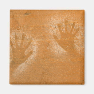 USA, Utah, Pictograph Hand-prints on sandstone, Magnet