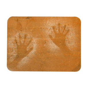 USA, Utah, Pictograph Hand-prints on sandstone, Magnet