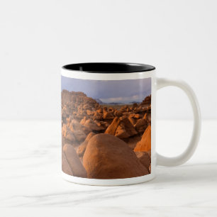 USA; Utah. View of Goblin Valley State Park at Two-Tone Coffee Mug