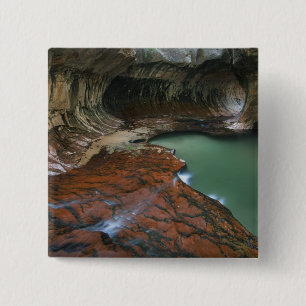 USA, Utah, Zion National Park. Scenic from 3 2 Inch Square Button