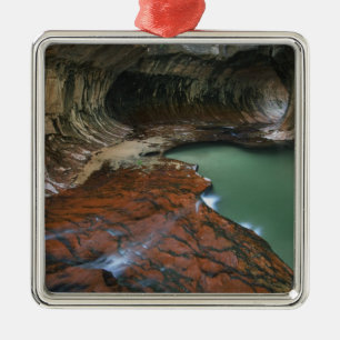 USA, Utah, Zion National Park. Scenic from 3 Metal Ornament