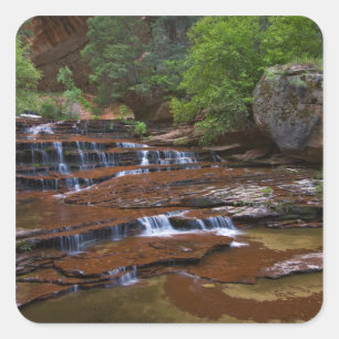USA, Utah, Zion National Park. Scenic from 4 Square Sticker