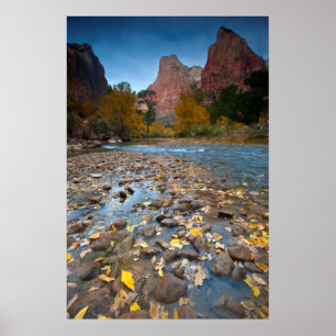 USA, Utah, Zion National Park. The Sentinel 2 Poster