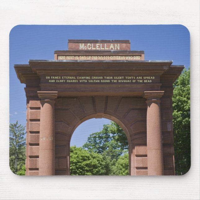USA, VA, Arlington. McClellan Gate at Arlington Mouse Pad (Front)