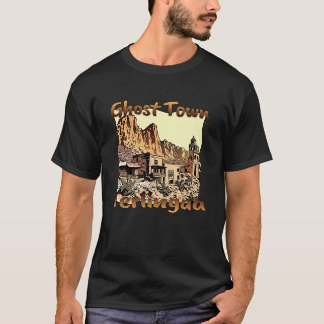 USA vacation in Texas: Terlingua Ghost Town T-Shirt (Front)