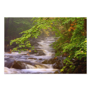 USA, Vermont, East Arlington, Flowing streams Photo Print