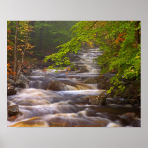 USA, Vermont, East Arlington, Flowing streams Poster