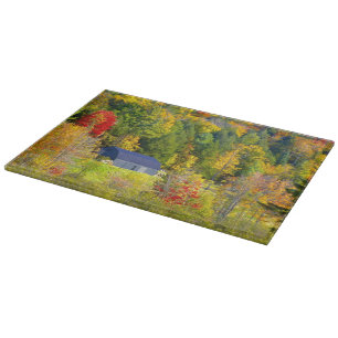 USA, Vermont. Fall foilage along Highway 100. Cutting Board