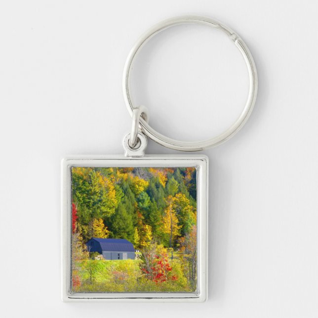 USA, Vermont. Fall foilage along Highway 100. Keychain (Front)