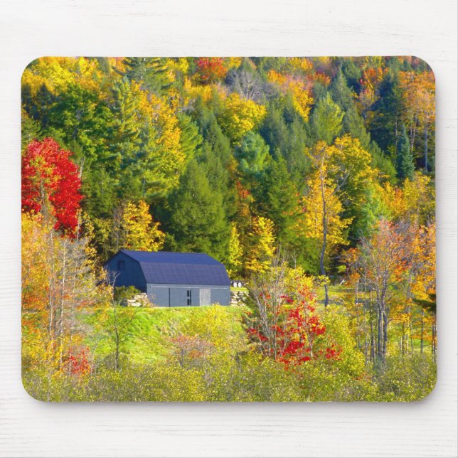 USA, Vermont. Fall foilage along Highway 100. Mouse Pad (Front)