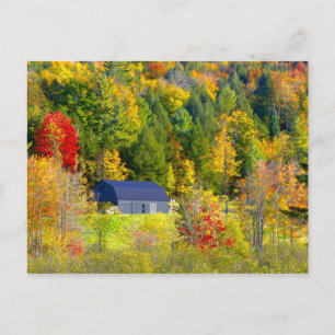 USA, Vermont. Fall foilage along Highway 100. Postcard