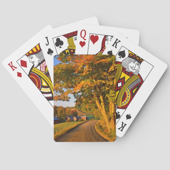 USA, Vermont, South Woodstock Playing Cards (Back)